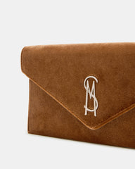 SMOOTH Bag Rust Fabric Envelope Logo Crossbody Clutch Handbag