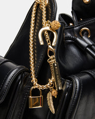 DRU Bag Black Hobo Shoulder Strap Chain Strap Handbag