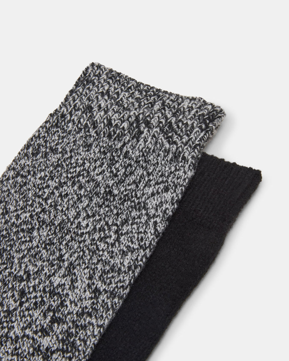 FALL 2 PACK MARLED KNEE HIGH SOCKS Black Women's Marled Knee-High Socks