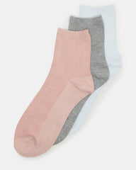 3 Pack Women's Anklet Socks