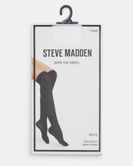 PREPPY White Over-The-Knee Footed Women's Tights