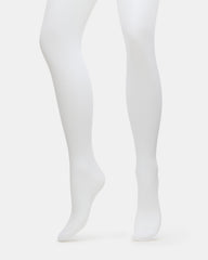 BLAIR SHEER TIGHTS White Women's Footed Sheer Mesh Tights