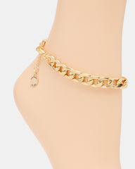 LINK CHAIN ANKLET Gold Women's