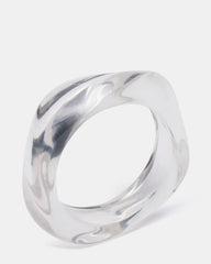 CURVED RETRO BRACELET Clear Women's Bangle Bracelet