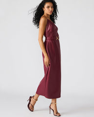 KAILEY Cordovan Faux Leather Sleeveless Midi Women's Dress