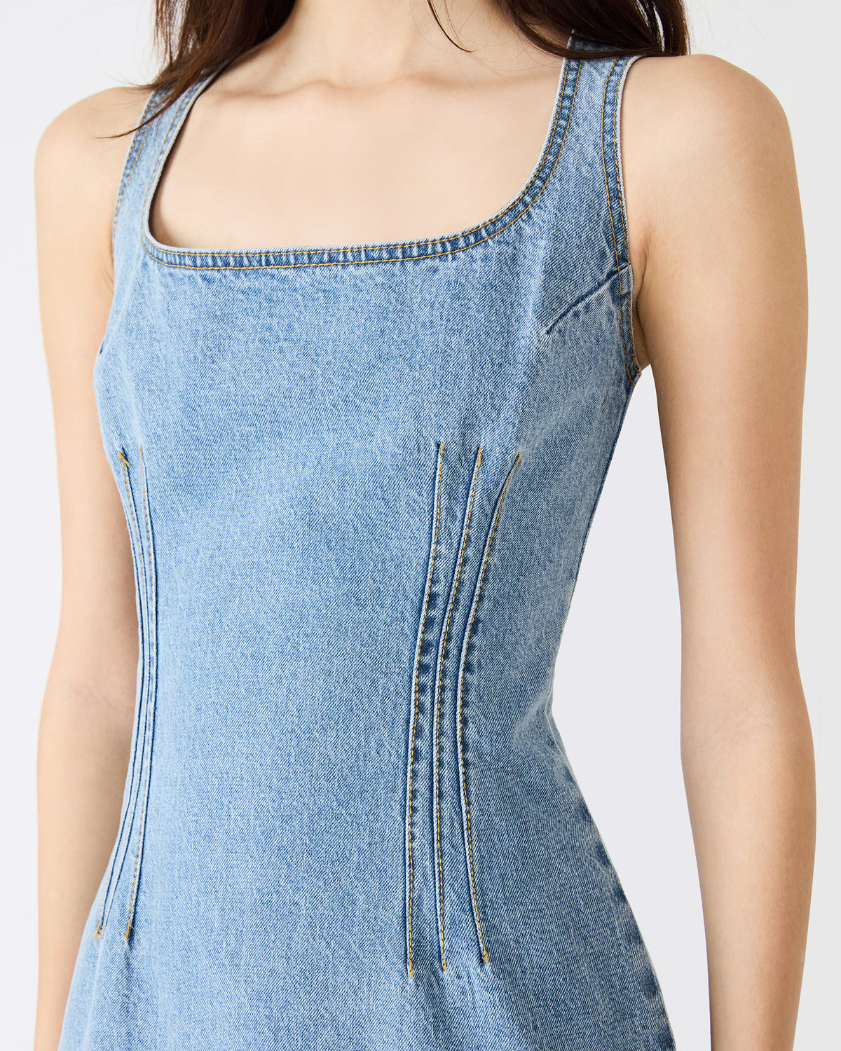 NOELLE Forever Blue Denim Mini Women's Dress