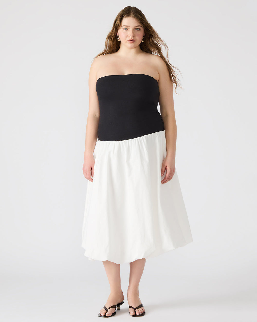 OLIVER Dress Smoke Strapless Midi Bubble Dress | Women's Dresses