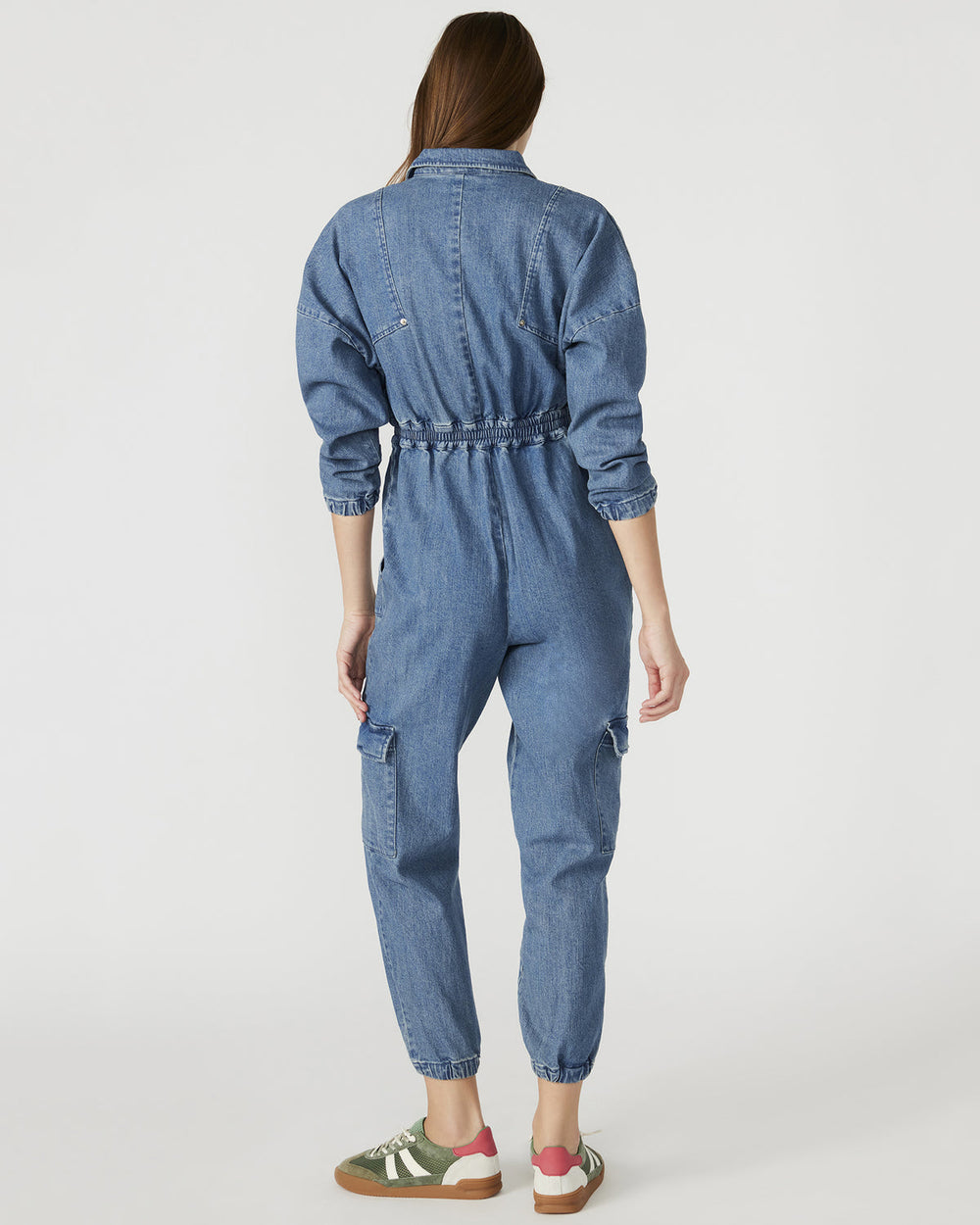 TRISTA Denim Women's Long-Sleeved Jumpsuit