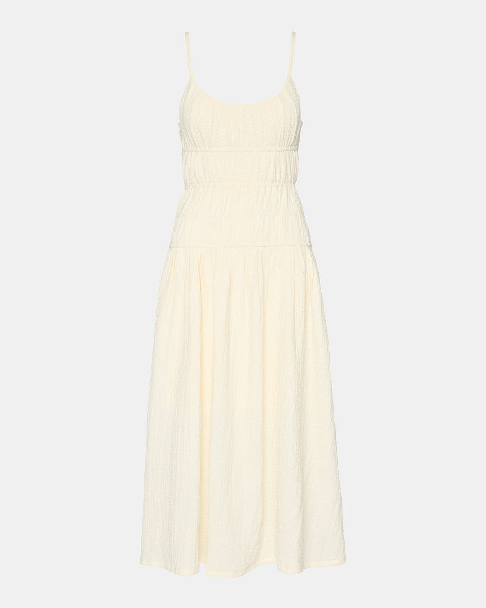 TOBY Ivory Maxi Flowy Bow Women's Dress