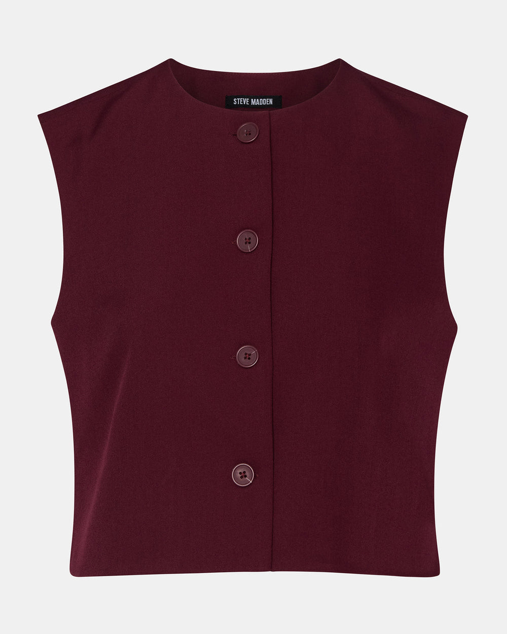 ALESSA Wine Button-Up Women's Top