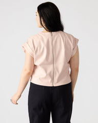 CAT Rose Women's Short-Sleeved Faux Leather Top