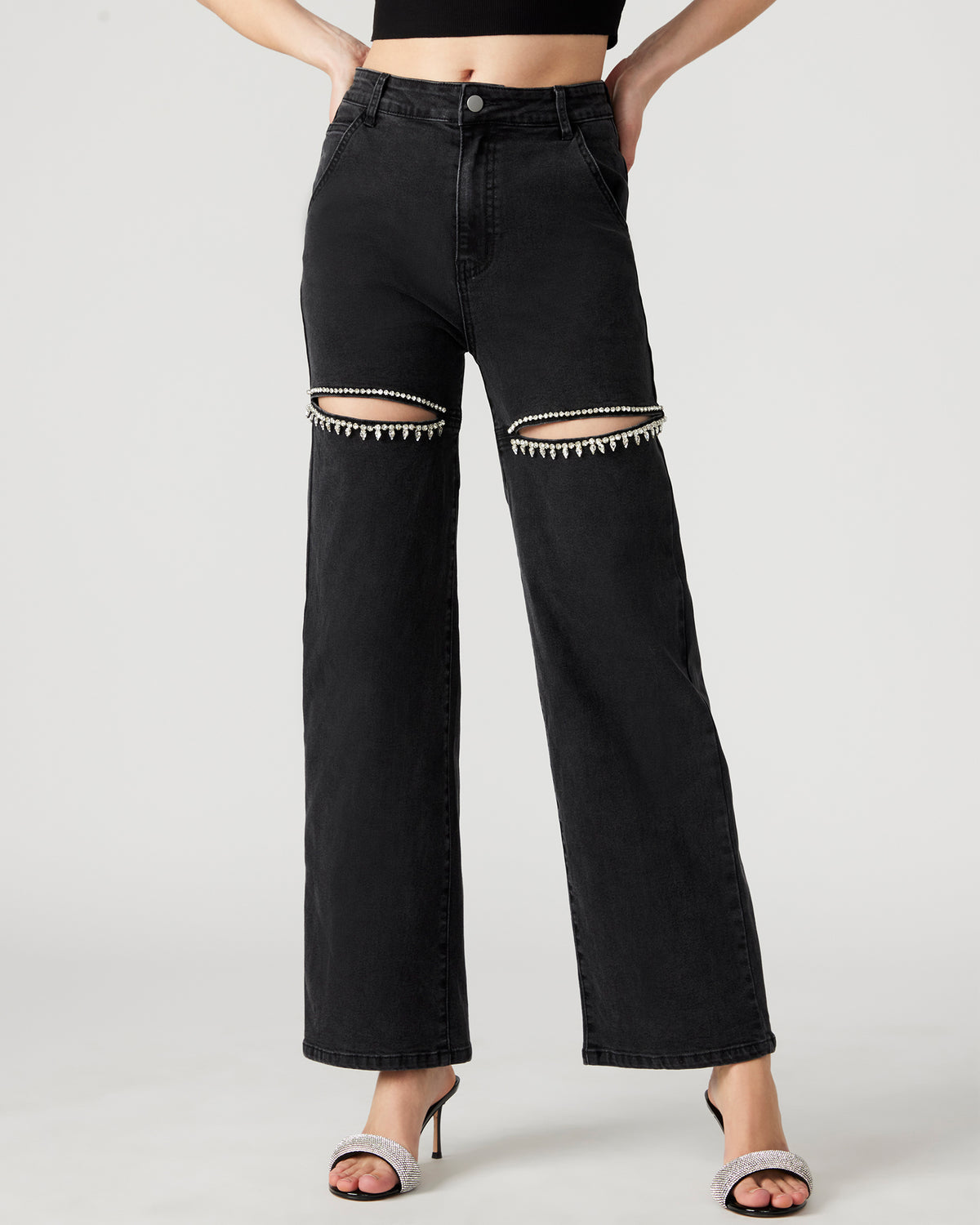 TAYLOR Jean Black Women's Cutout Jeans