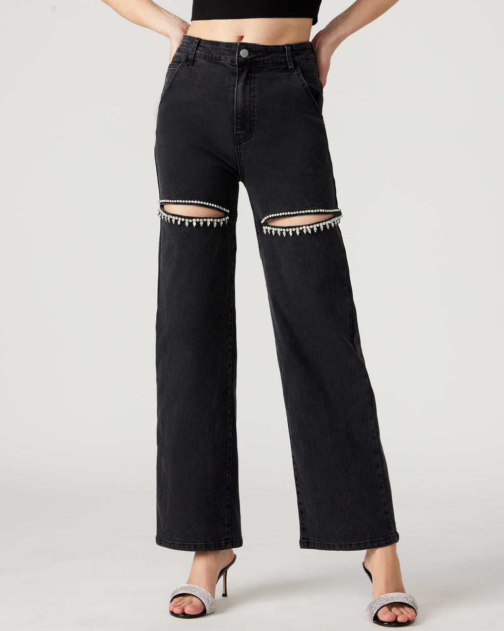 TAYLOR Jean Black Women's Cutout Jeans