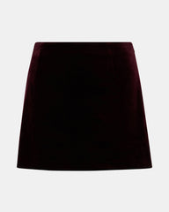 CINDI Velvet Wine Women's Mini Skort