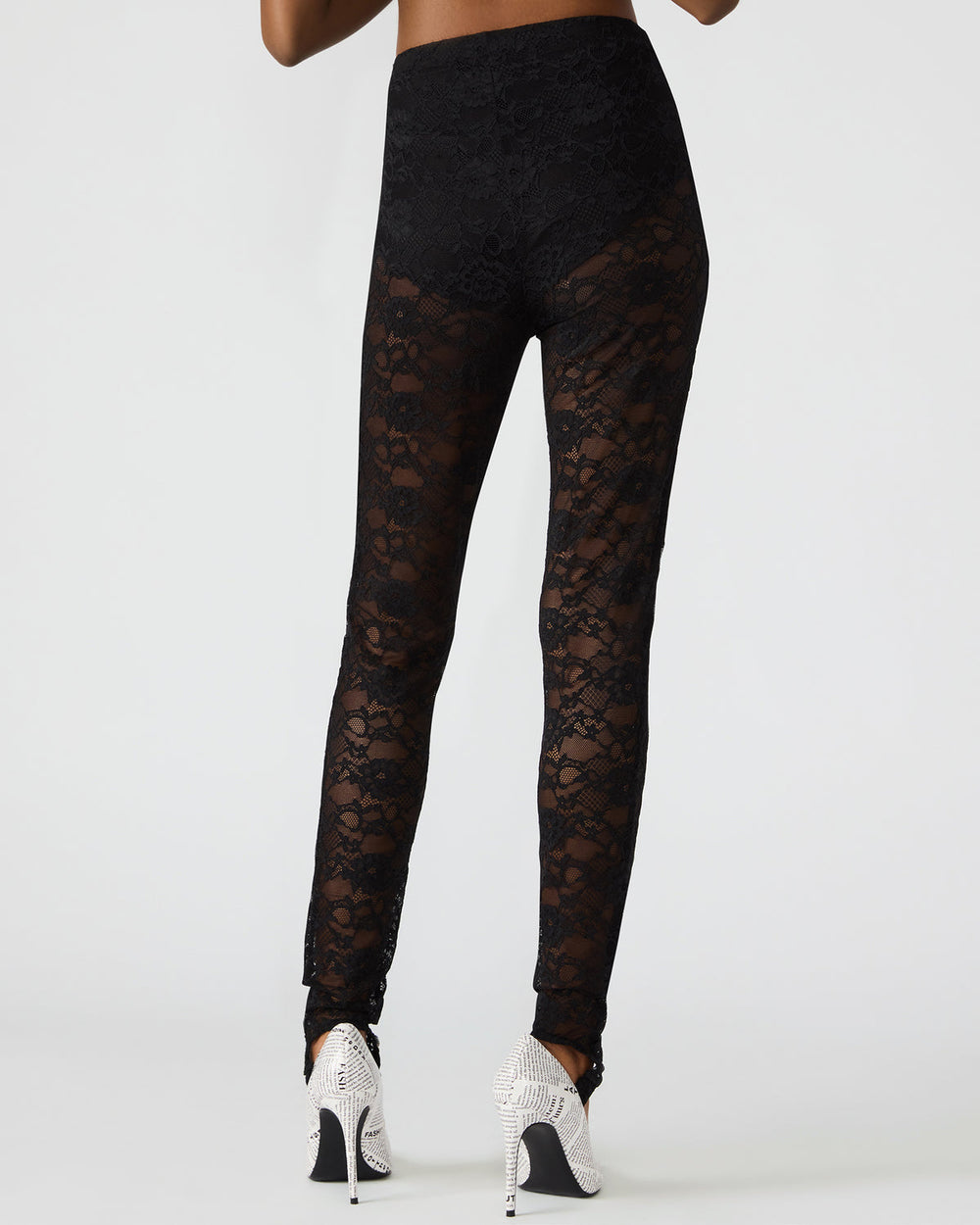 SANDRINE Black Lace Mesh Women's Pant