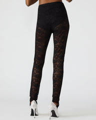 SANDRINE Black Lace Mesh Women's Pant