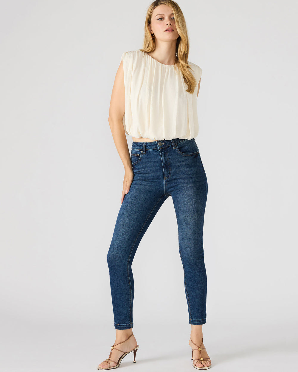 LONA Midnight Blue Denm Skinny Women's Jeans