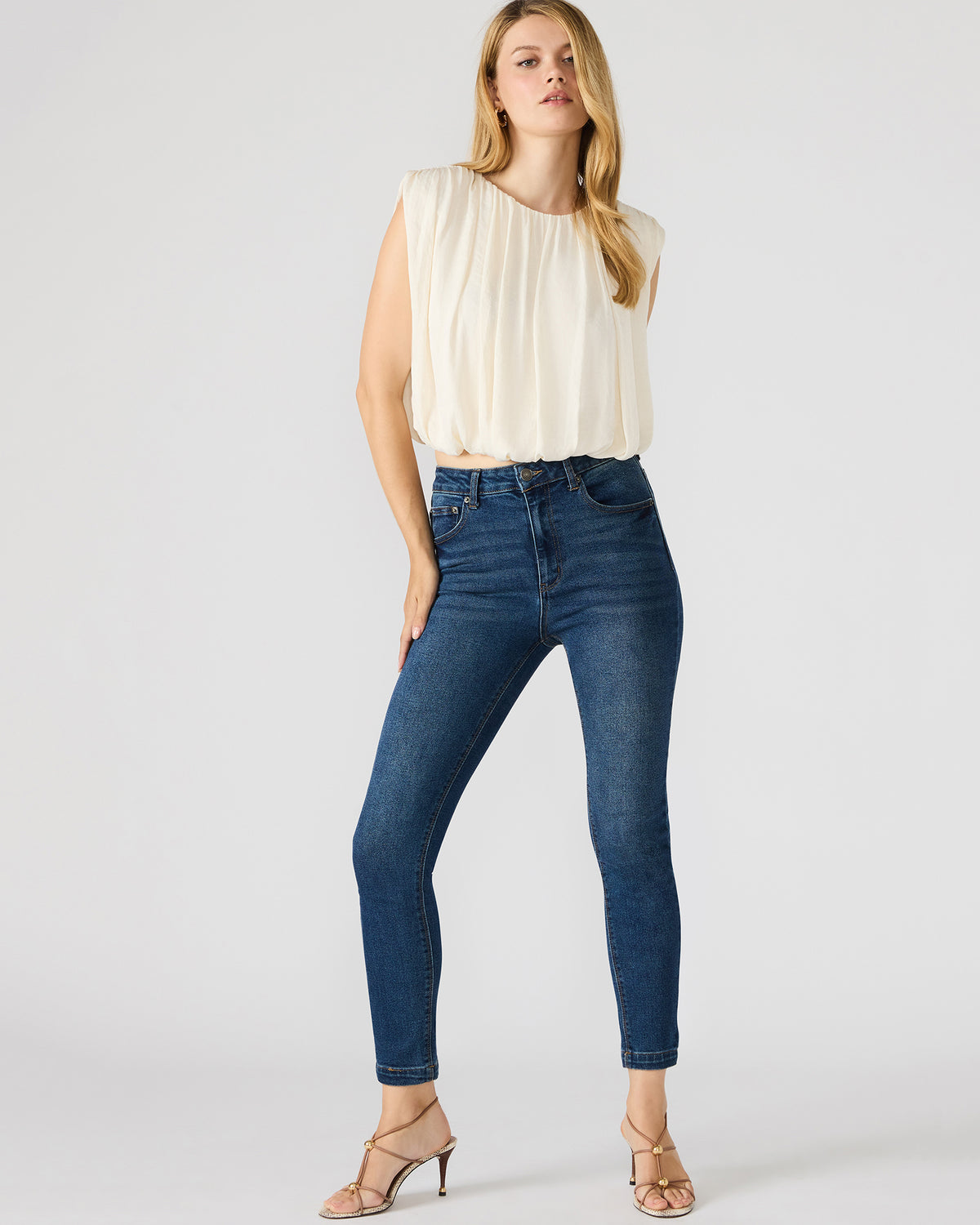 LONA Midnight Blue Denm Skinny Women's Jeans