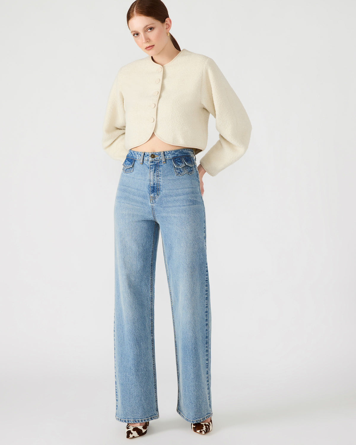 GERALDINE Forever Blue Denim Straight-Leg Women's Jeans