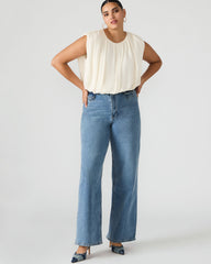 GERALDINE Forever Blue Denim Straight-Leg Women's Jeans