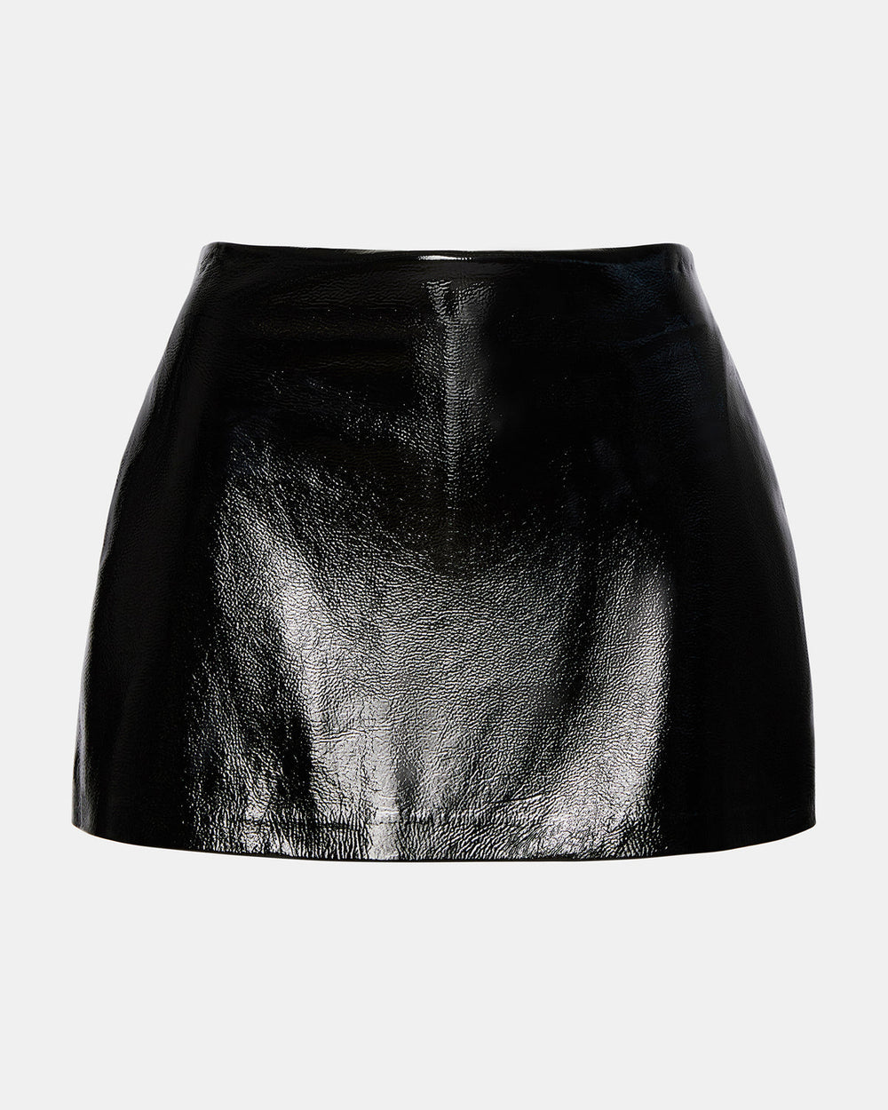 AVIVA Skirt Black | Women's Faux Leather Mini Skirt