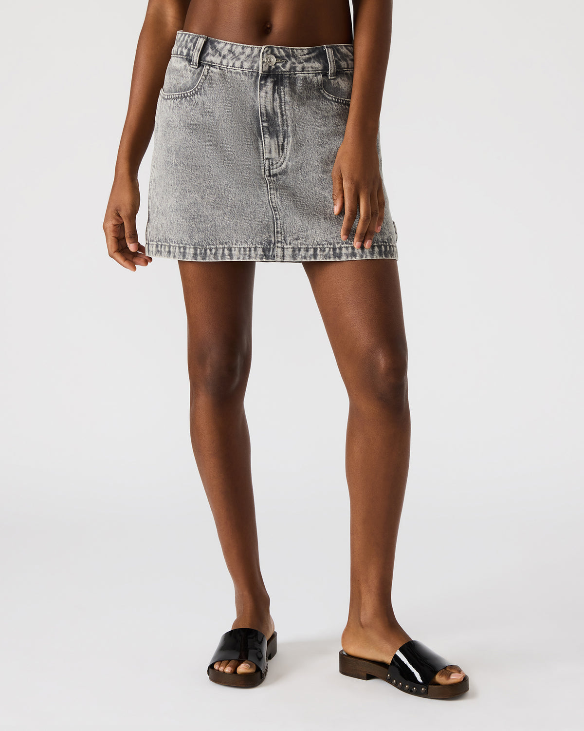 ABACO Light Grey Women's Denim Skirt