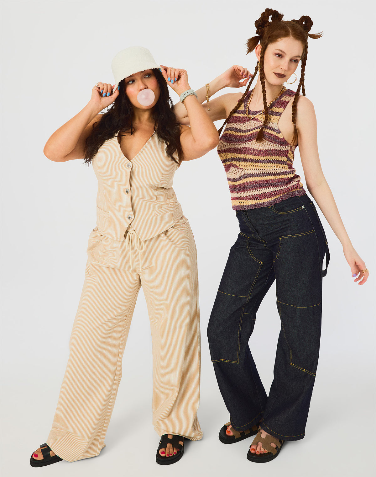 MINORCA Khaki Women's Wide-Leg Tie-Front Pant
