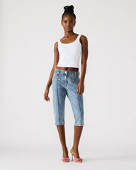 SKINNY DELRAY Denim Women's Fitted Capri Pants