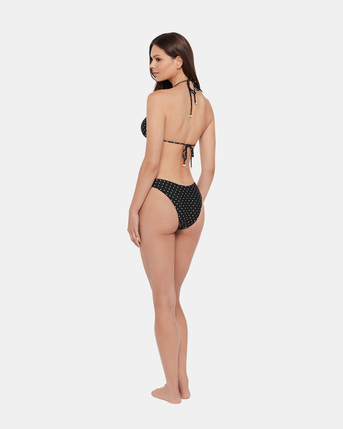 DARLING DOT BIKINI BOTTOM BLACK MULTI Women's Bikini Bottom