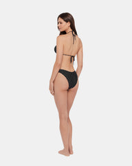 DARLING DOT BIKINI BOTTOM BLACK MULTI Women's Bikini Bottom